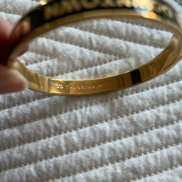 kate spade gold and black uptown downtown bangle bracelet - Picture 2 of 4